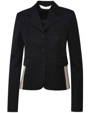 Palm Angels Single-Breasted Blazer - Blue