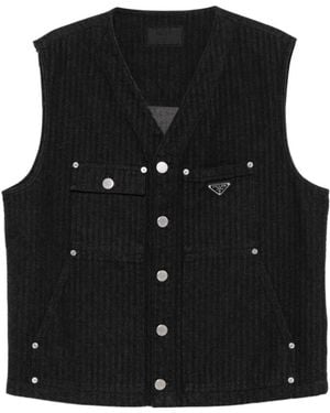 Prada Denim Vest - Black