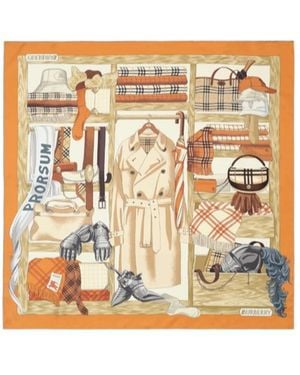Burberry Wardrobe Finished-Edge Scarf - Metallic