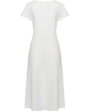 Antonelli Matilde Flared Midi Dress - White