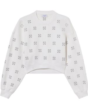Off-White c/o Virgil Abloh Lurex Little Arrows Sweatshirt - White