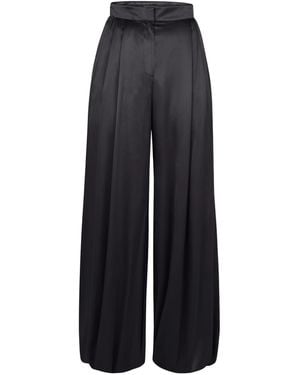 Nina Ricci Satin Trousers - Blue