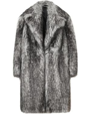 Tom Ford Oversized Faux-Fur Coat - Grey