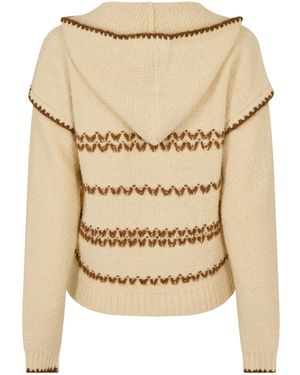 Isabel Marant Loose Hooded Sweater - Natural