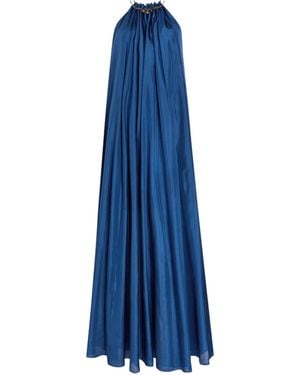 Zimmermann Backless Cross Tie Dress - Blue