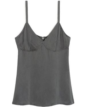 TOTEME Totême V-Neck Camisole Top - Grey