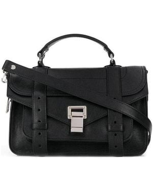 Proenza Schouler Ps1 Strapped Shoulder Bag - Black