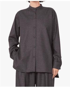 Officine Generale Auria Long-Sleeve Shirt - Grey