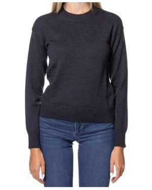 Max Mara Long-Sleeved Round-Neck Jumper - Blue