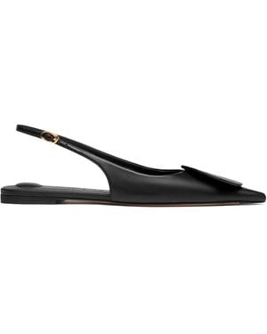 Jacquemus Circle Square Flats - Black