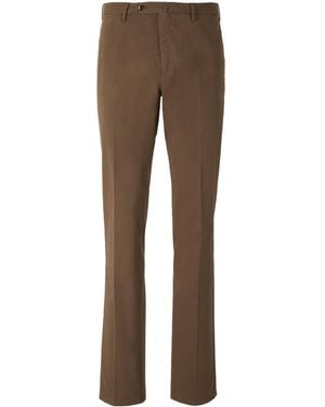 PT01 Straight-Leg Trousers - Brown
