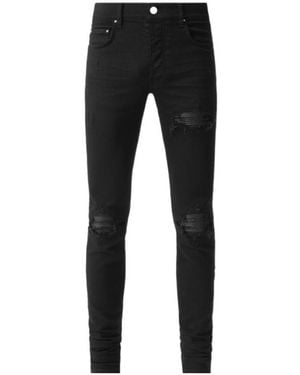 Amiri Mx1 Distressed Skinny Jeans - Black