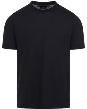 Giorgio Armani Crewneck Short-Sleeved T-Shirt - Black
