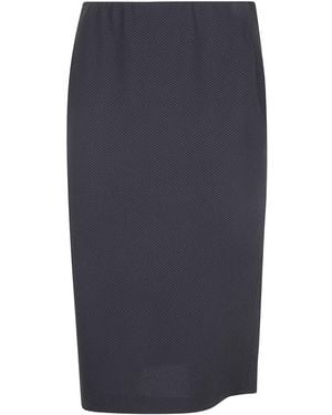 Seventy Textured Midi Skirt - Blue