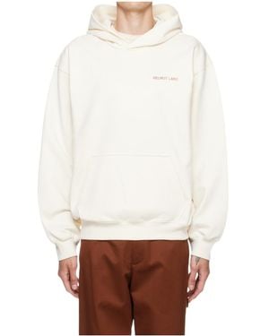 Helmut Lang Long-Sleeved Hoodie - White