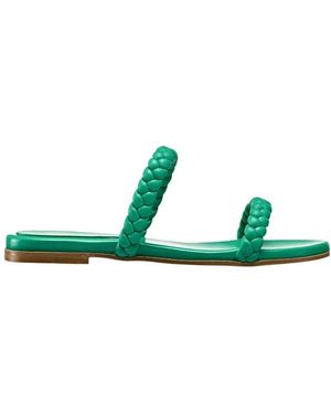 Gianvito Rossi Braided-Strap Sandals - Green