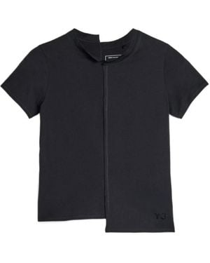Y-3 Asymmetric Seam T-Shirt - Black