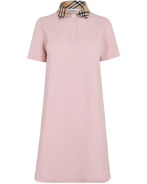 Burberry Light Short-Sleeved Dress - Pink