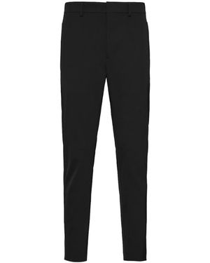 Prada Stretch Technical Fabric Trousers - Black