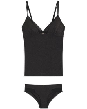 BOSS Boss Lace-Trimmed Tank Top - Black