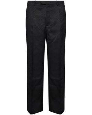 CASABLANCA Monogram Jacquard Trousers - Black
