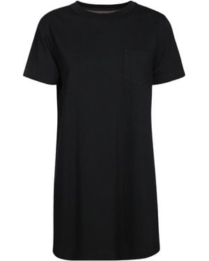 Sacai Panelled Asymmetric Hem Dress - Black