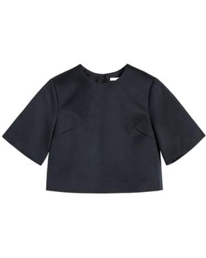 By Malene Birger Short-Sleeve Top - Blue
