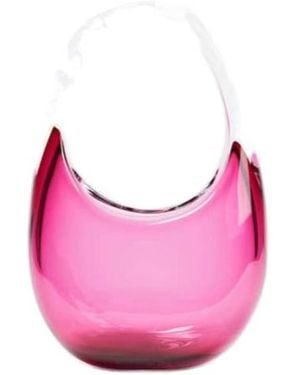 Coperni Swipe Mini Glass Shoulder Bag - Pink