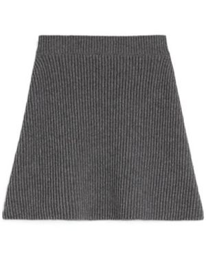 Jil Sander Knit Mini Skirt - Grey