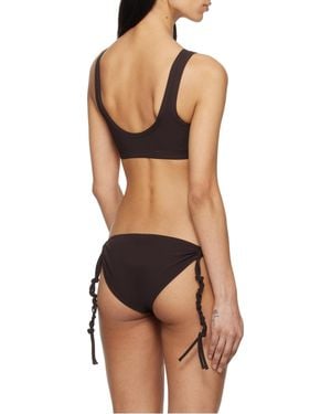 Jil Sander Logo-Printed Sports Bra - Black