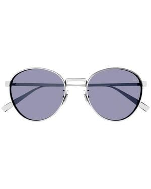 dunhill Round-Frame Sunglsses - White