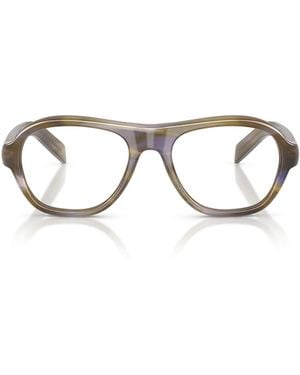 Prada Eyewear Oval Frame Glasses - Multicolour