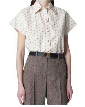 Valentino Printed Short-Sleeve Shirt - Gray