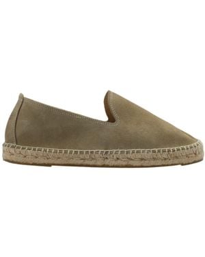 Manebí Hamptons Leather Espadrilles - Green