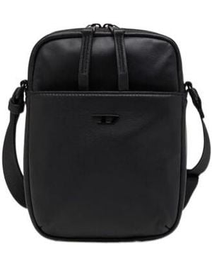 DIESEL Rave D-Logo Shoulder Bag - Black