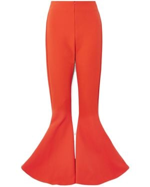 A.W.A.K.E. MODE Draped Stretch-Twill Flared Trousers
