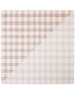 Burberry Check Wool Silk Scarf - Natural