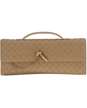 Bottega Veneta Andiamo Clutch - Brown