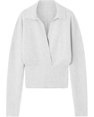 Lanvin Convertible Wool-Blend Jumper - White