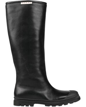 Marni Leather Boots - Black
