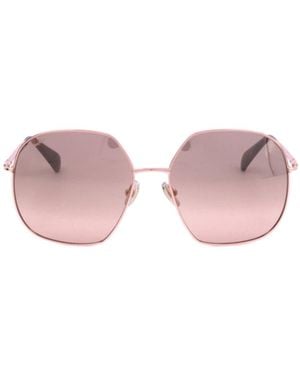Max Mara Irregular Frame Sunglasses - Pink