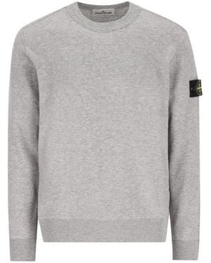 Stone Island Long-Sleeved Jumper - Grey