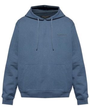 AllSaints Underground Hoodie Jumper - Blue