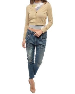 DIESEL Long-Sleeve Knitted Cardigan - Blue