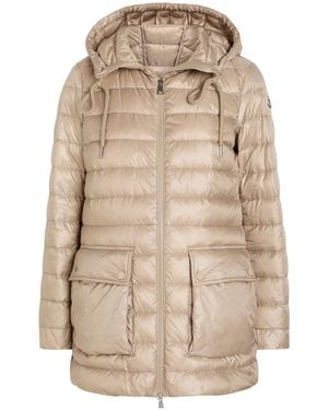 Moncler Jasmin Padded Hooded Shell Parka - Natural