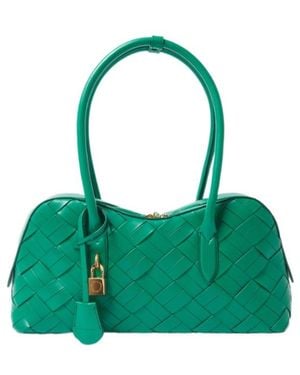 Stella McCartney Stella Ryder Woven Shoulder Bag - Green