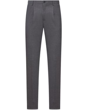 Incotex Tailored Tailored Trousers With Pleats - Grey
