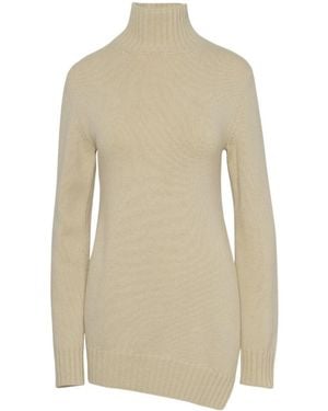 Jil Sander High-Neck Knitted Jumper - Natural