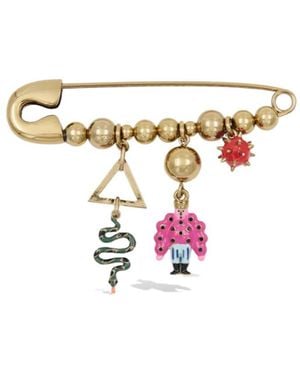 Essentiel Antwerp Kalaia Charm Brooch - White