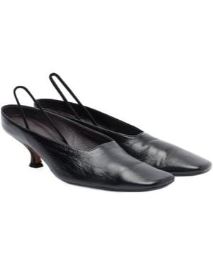 Calvin Klein Anna Leather Slingback Pumps - Black